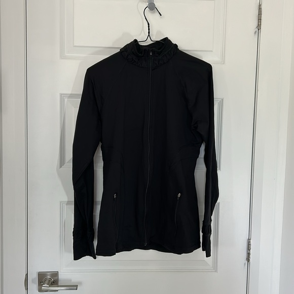 SPANX - Women Black Contour Full Zip Jacket Athleisure Lightweight Sweater large - Picture 3 of 12